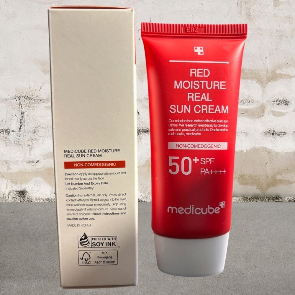 Medicube Red Moisture Real Sun Cream NIB - Picture 2 of 3